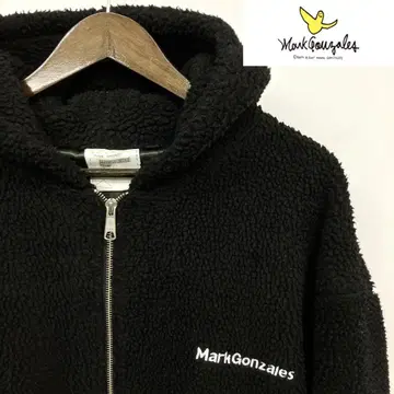 Mark Gonzales 보아 플리스 지퍼 후드티 마크곤잘레스