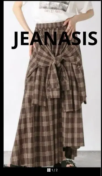 JEANASIS 셔츠 라이크 아지메 체크 스커트