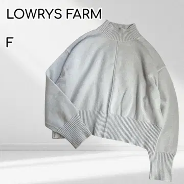 LOWRYSFARM 하이넥 볼륨 니트 긴팔 워셔블