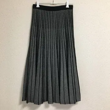 INDIVI 롱 플리츠 스커트 니트 36