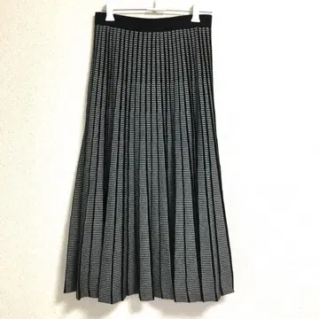 INDIVI 롱 플리츠 스커트 니트 36