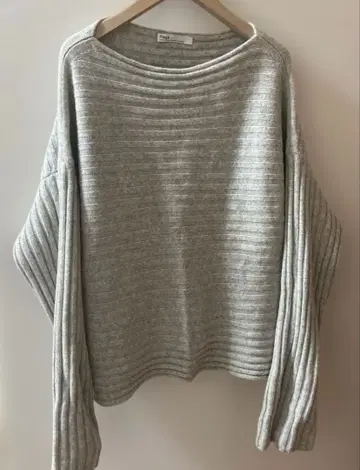 plage 울 캐시미어 보트넥 니트