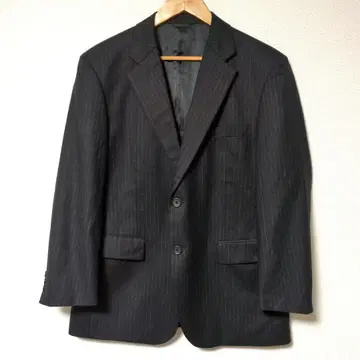 새상품급 D'URBAN 더반 블랙 스트라이프 테일러드 자켓 일본제