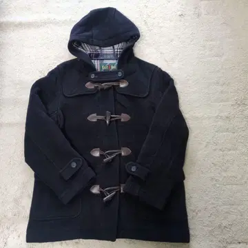 EAST BOY 더플 코트 블랙 후드 부착 11호