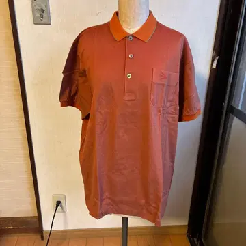 던롭 오렌지 피케 셔츠 대비 색상