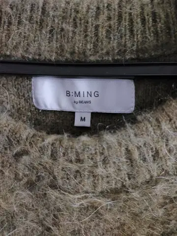 B:MING by BEAMS M 올리브 그린 스웨터