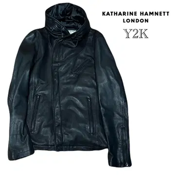 KATHARINE HAMNETT LONDON/가죽 자켓/L/블랙