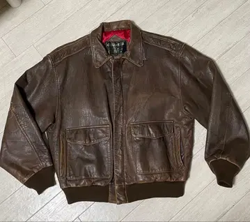 브라운 라무 가죽 자켓