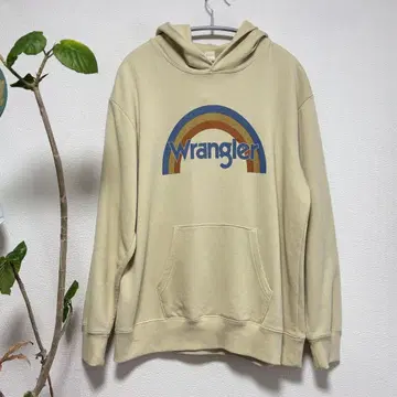 구제 의류 Wrangler 베이지 후드티