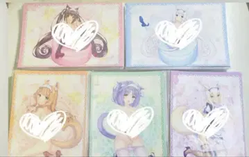 네코파라 복권 엽서 3장 세트 전 5종