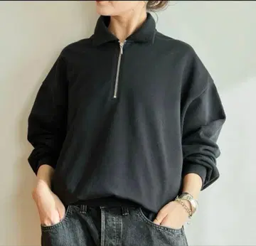 Spick and Span MAO MORITA 하프 집 맨투맨