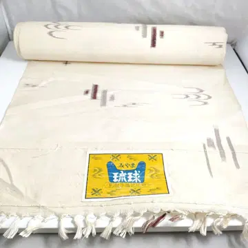 류큐 명주 별주문 수직 류큐 명주 옷감 미야마 천연색 순수 실크