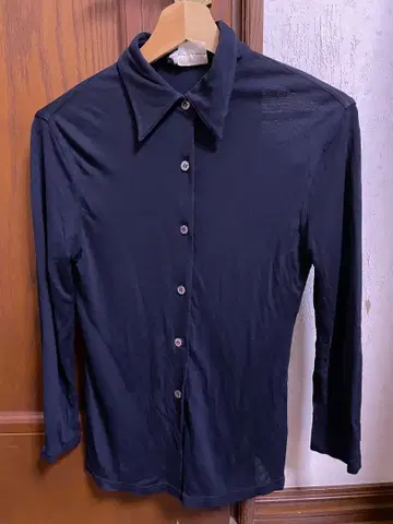 Salvatore Ferragamo 네이비 긴팔 셔츠 40