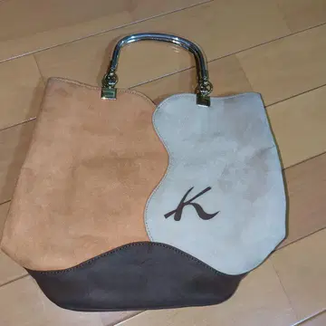 Kitamura 스웨이드 핸드백 숄더백 2WAY 레트로