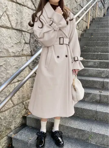 [ 새상품급 ] 볼륨 슬리브 코트 [ 클리닝 완료 ]