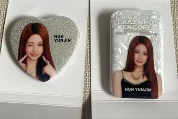 HUH YUNJIN 유진 캔뱃지 2종 컴프 르세라핌 도쿄돔