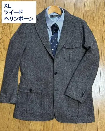 XL 컨트리 자켓 트위드 헤링본