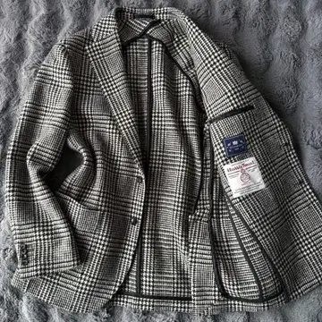 Harris Tweed x Mitsumine 자켓 글렌체크 L