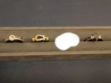 여행용 주얼리 패션 반지 3개 세트 US 10호