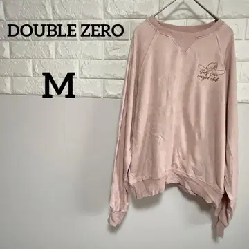 [ DOUBLE ZERO ] M 맨투맨 긴팔 트레이닝복 핑크