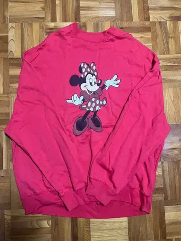 WCJ 디즈니 미니 마우스 맨투맨 상의