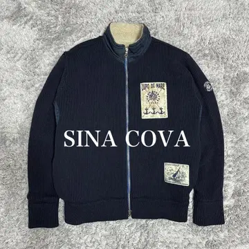[ 초인기 ] SINA COVA 울 블루종 집업 자수 품절 모델