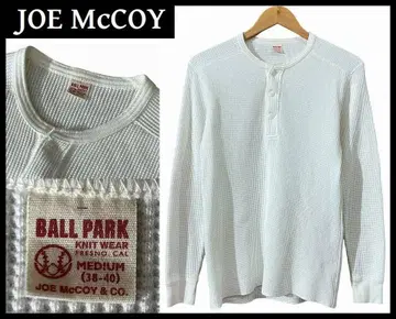 리얼 맥코이 볼파크 육중한 써멀 와플 헨리넥 티셔츠