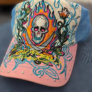 408 컬러풀 스컬 자수 트래커 햇