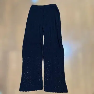 AZUL by moussy 레이스 니트 팬츠