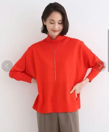 [ 울 / 하이넥 ] 돌먼 슬리브 니트