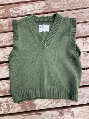 마가렛호웰 MHL 니트 베스트 카키