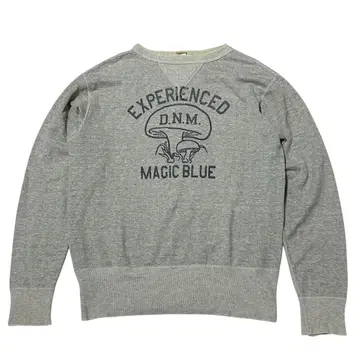 일본제 [90s] 초기 드님 긴 리브 스며드는 프린트 양V 맨투맨