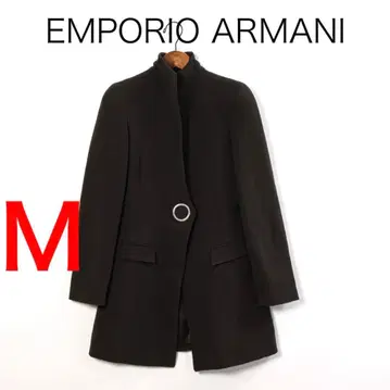 H3639 엠포리오 아르마니 스탠드 카라 체스터 코트 Y2K