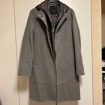 GEOX 롱 코트 퀼팅 이소재 2way