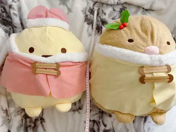 스미코구라시 새우튀김 꼬리 돈까스 파스텔 코트 XL 봉제 인형