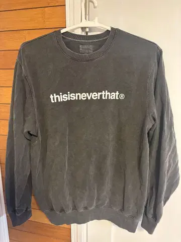 thisisneverthat 그레이 크루넥 맨투맨
