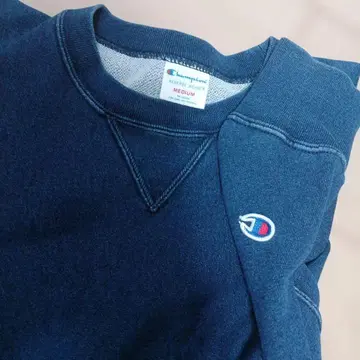 Champion 리버스 위브 크루넥 M 다크 블루