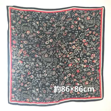실크 스카프 꽃무늬