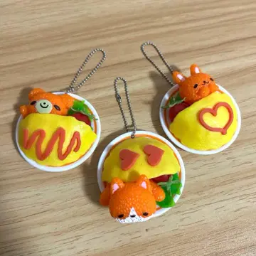 오므라이스 애니멀 키링 토끼 강아지 곰