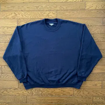 JERZEES 맨투맨 앞V 가제트 네이비 무지 XL