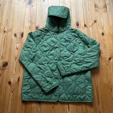 patagonia 퀼팅 자켓 후드 부착 올리브 그린