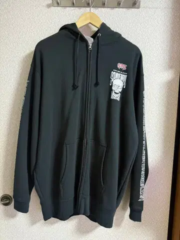 [ 미착용 새상품 ] S.O.B 오리지널 지퍼 후드티 XXL 블랙