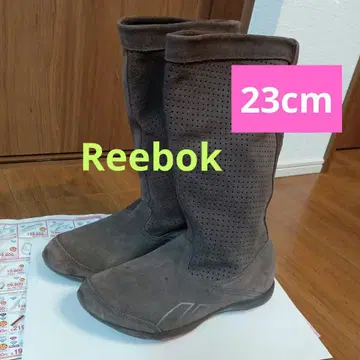 Reebok 이지톤 23cm 브라운 스웨이드 롱 부츠