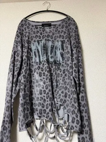 GRANCY 레오파드 롱T 블랙 M 사이즈