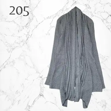 205 칼라바사 엘레강트 버튼리스 드레이프 롱 니트 가디건