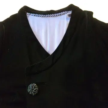 블랙 벨벳 겉옷