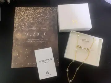 요시노 호쿠토 WIZBLE 목걸이 반지 귀찌 세트 골드