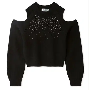 LB CANDY STOCK 어깨 트임 비쥬 니트