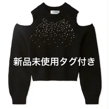 LB CANDY STOCK 어깨 트임 비쥬 니트