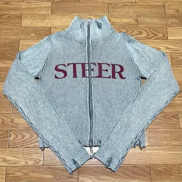 jouetie 로즈 로고 더블 ZIP 니트